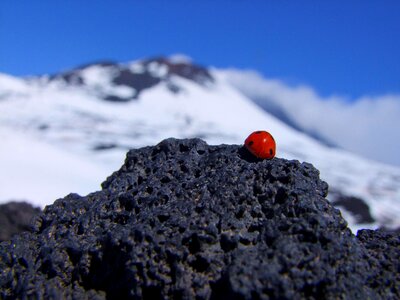 Mountain rock sun