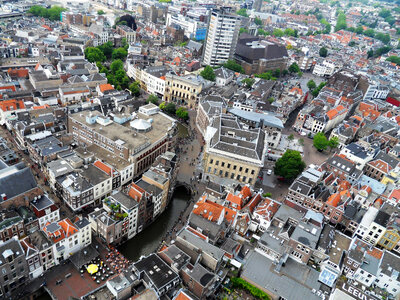 View of Utrecht, Netherlands from the DOM tower. photo