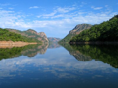 Water reflection sky