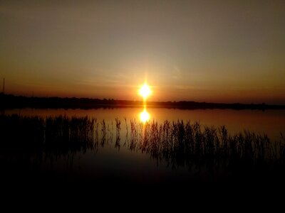 Marshland reflection shadow photo