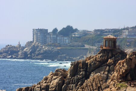 the beach of Vina del Mar, Chile photo