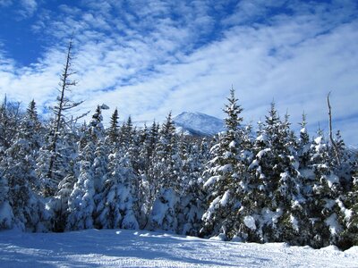 Clouds mountains snow