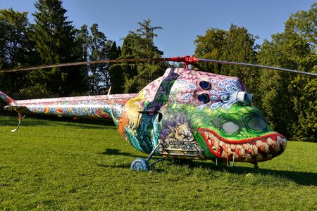 Helicopter graphics drawings