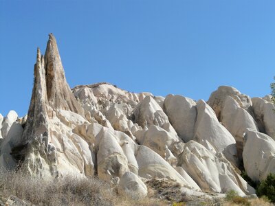 Tufa rock formations erosion photo