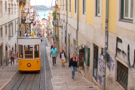 Funicular on Rua Da Bica, Bairro Alto photo