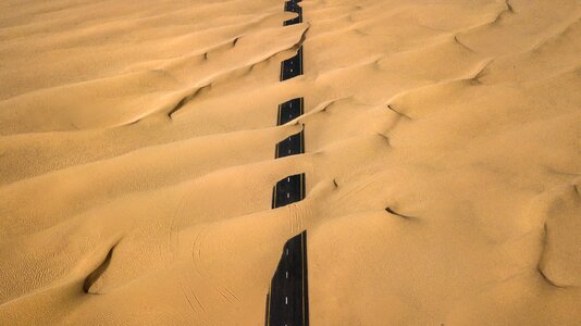 Drone Road Desert photo
