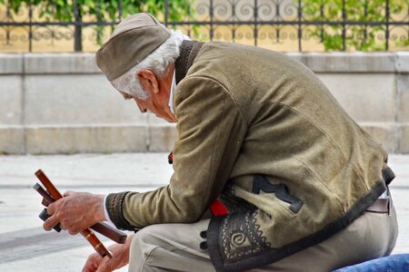 Elder man old fashioned photo