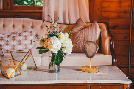 Flowers Table Couch photo
