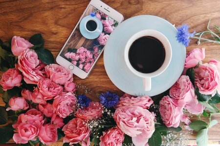 Coffee & iPhone photo