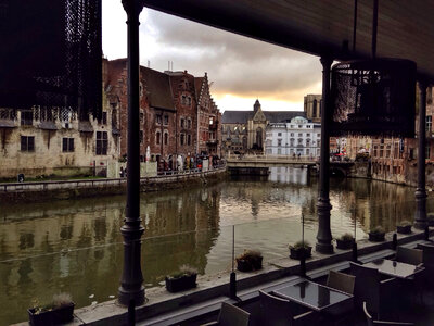 Channels of Ghent in Belgium