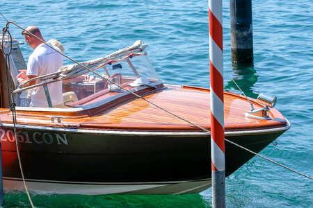 Luxury Boat on Lake Como photo