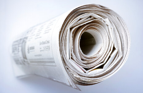 Rolled up Newspaper photo