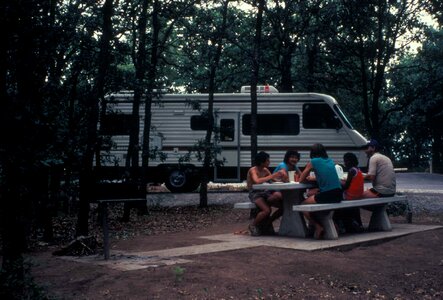 Camping enjoy family photo