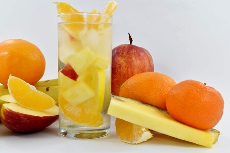 Apple cold water fruit juice photo
