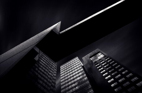 Dark skyscrapers photo