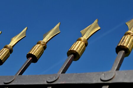 Brass cast iron hand photo