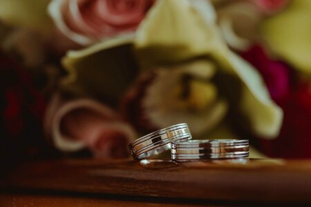 Wedding Ring golden shine rings photo