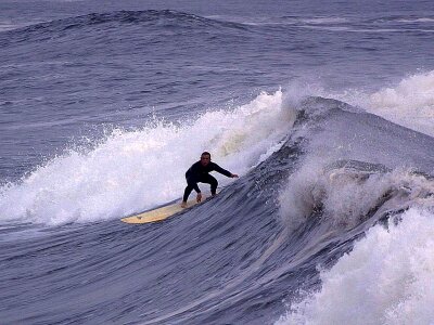 Ocean surfing 