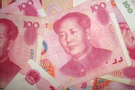 Chinese paper money money photo