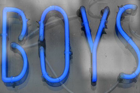 Advertising blue boys