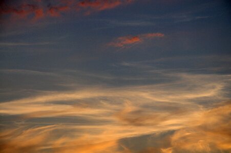 Sky clouds afterglow