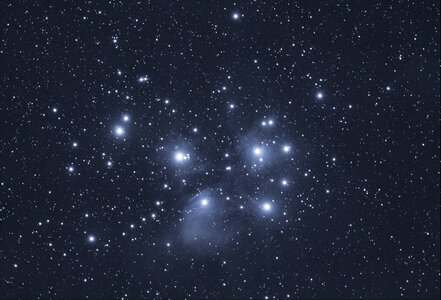 Pleiades Night Stars photo