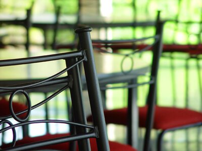 Chairs furniture green metal