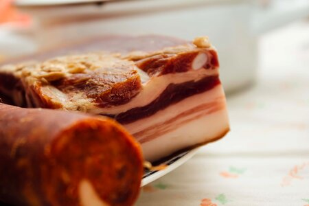 Fat bacon pork photo