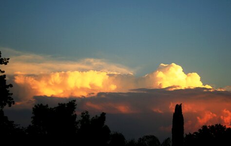 Cumulus glowing luminous