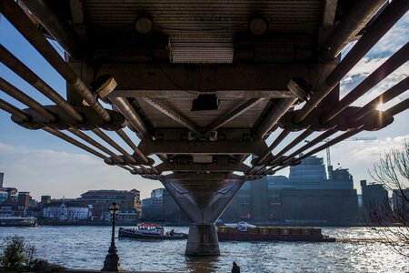 Looking Under Bridge in London photo