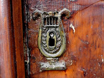 Brass front door handmade photo