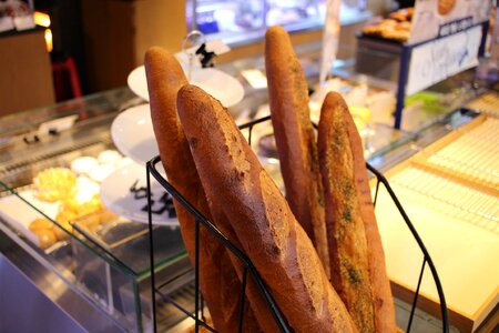 Bakery white bread baguette bread photo