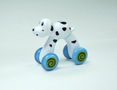 Toy dog puppy dog car