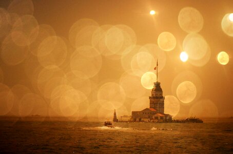 Boat sea tower