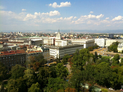 City Center view of Sofia, Bulgaria photo