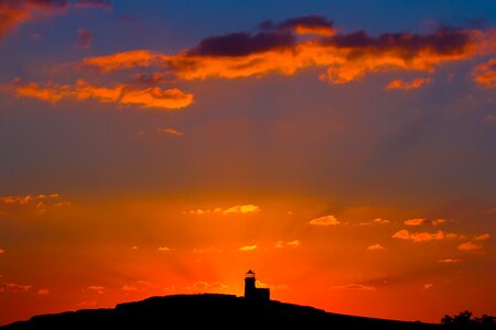 Beachy head sunset lighthouse photo