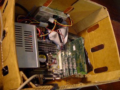 Cardboard computer photo