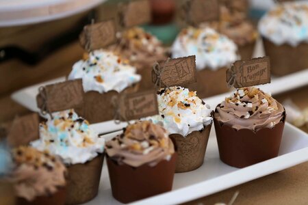 Cupcake close-up dessert photo