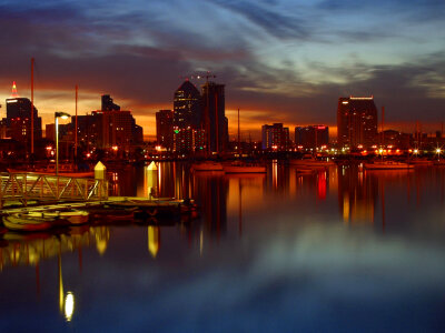 San Diego Harbor in California photo