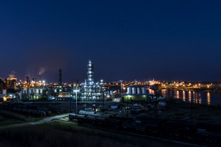 Oil petrochemical skyline