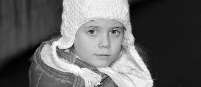 Girl face cap