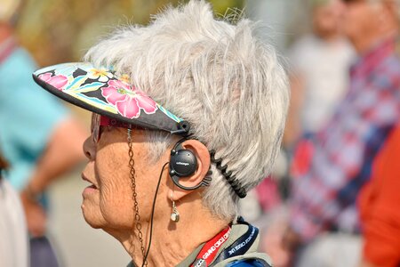 Elderly eyeglasses hairstyle photo