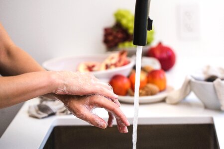 Hand Washing In The Kitchen photo