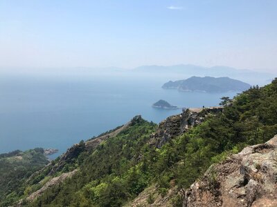 aerial view Saryangdo Tongyeong Island South Korea