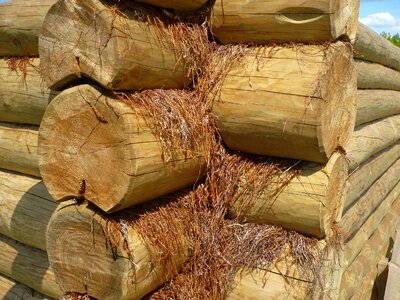 Chopped stack pile