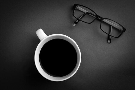 Coffee Cup and Glasses photo