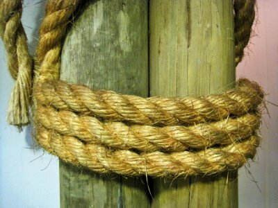 Tied post cord photo