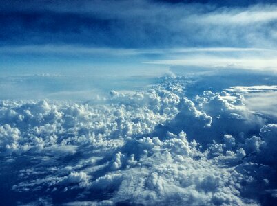 Clouds Blue Sky Aerial photo