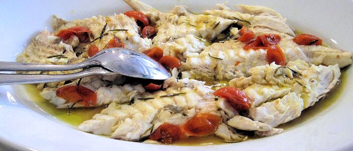 Herbs seafood italy