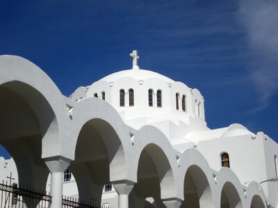 Greek island greece church photo
